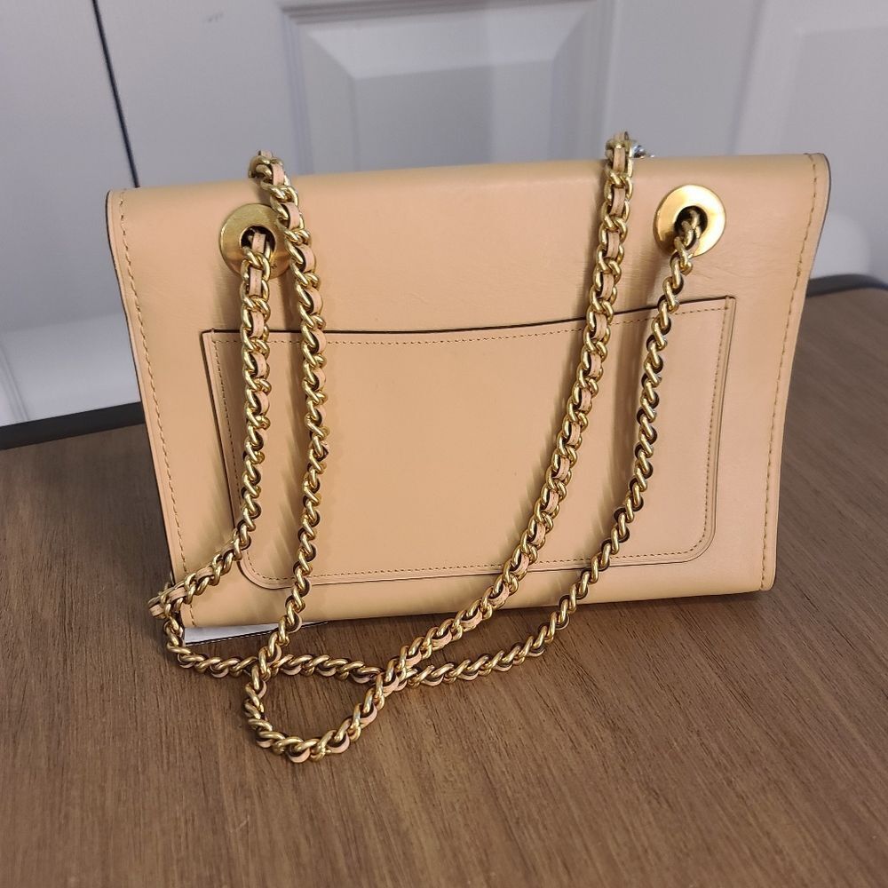 Coach 52611 Tea Rose Parker Shoulder Bag Beechwood Tan - Picture 6 of 13